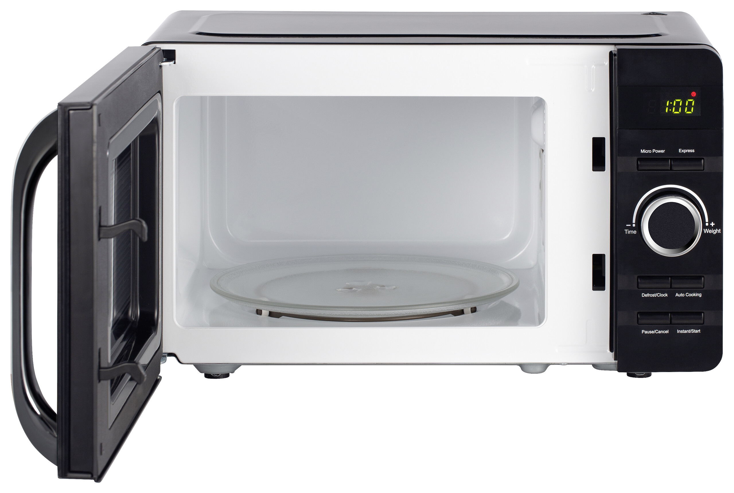 POCOline Mikrowelle 20UX39-L schwarz Metall B/H/L: ca. 34x26x45 cm ca. 20 l