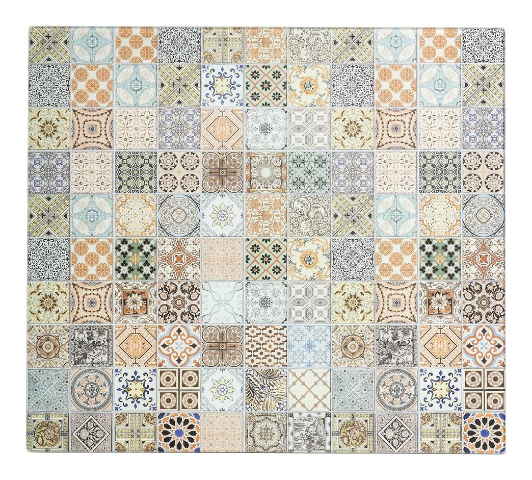 Zeller Herdblende-/Abdeckplatte Mosaik beige Glas B/H/L: ca. 50x0,8x56 cm