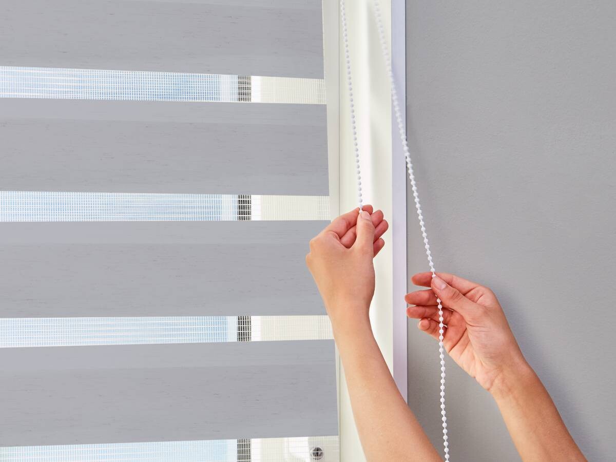 POCOline Doppelrollo mit Blende Easy-Fix silber B/L: ca. 80x220 cm