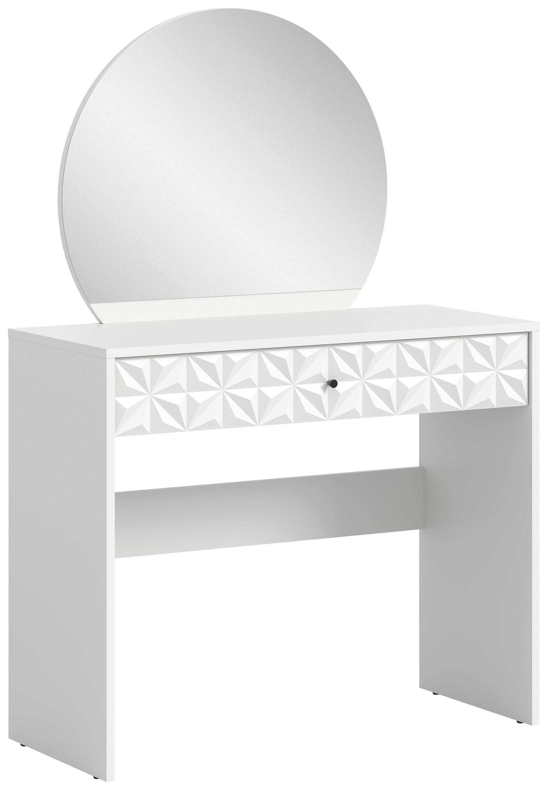 Schminktisch PRISMA weiß weiß Hochglanz B/H/T: ca. 90x133x39 cm