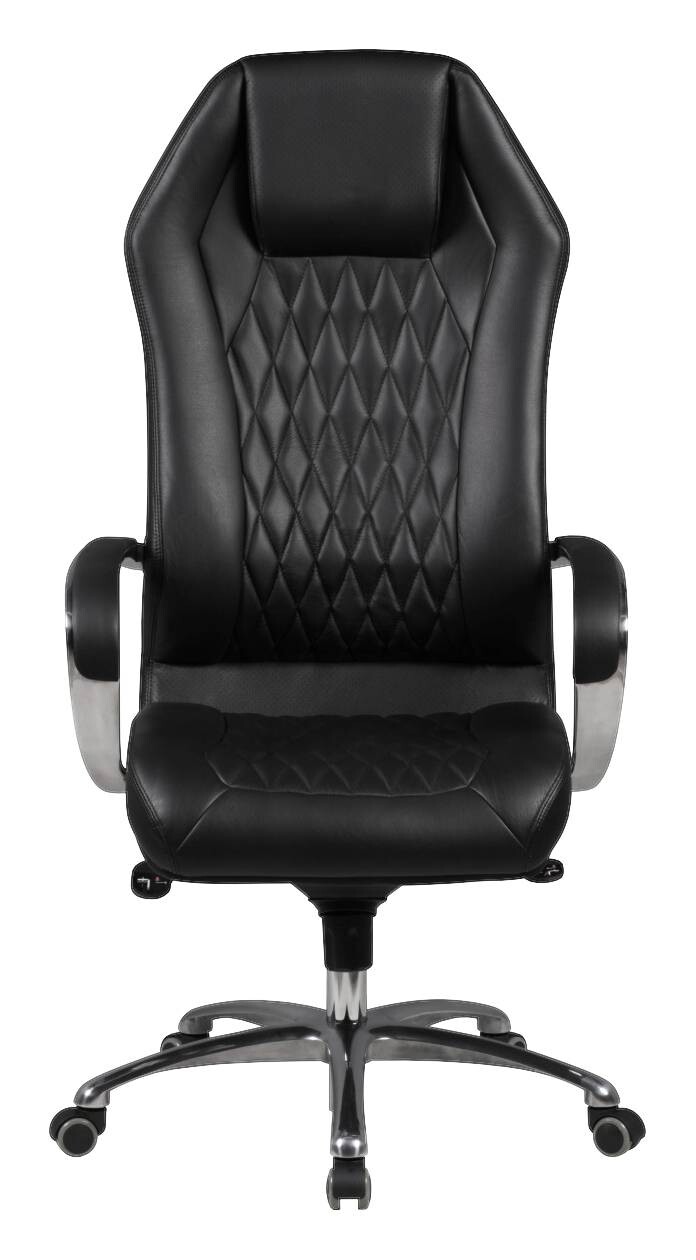 Drehstuhl schwarz Leder