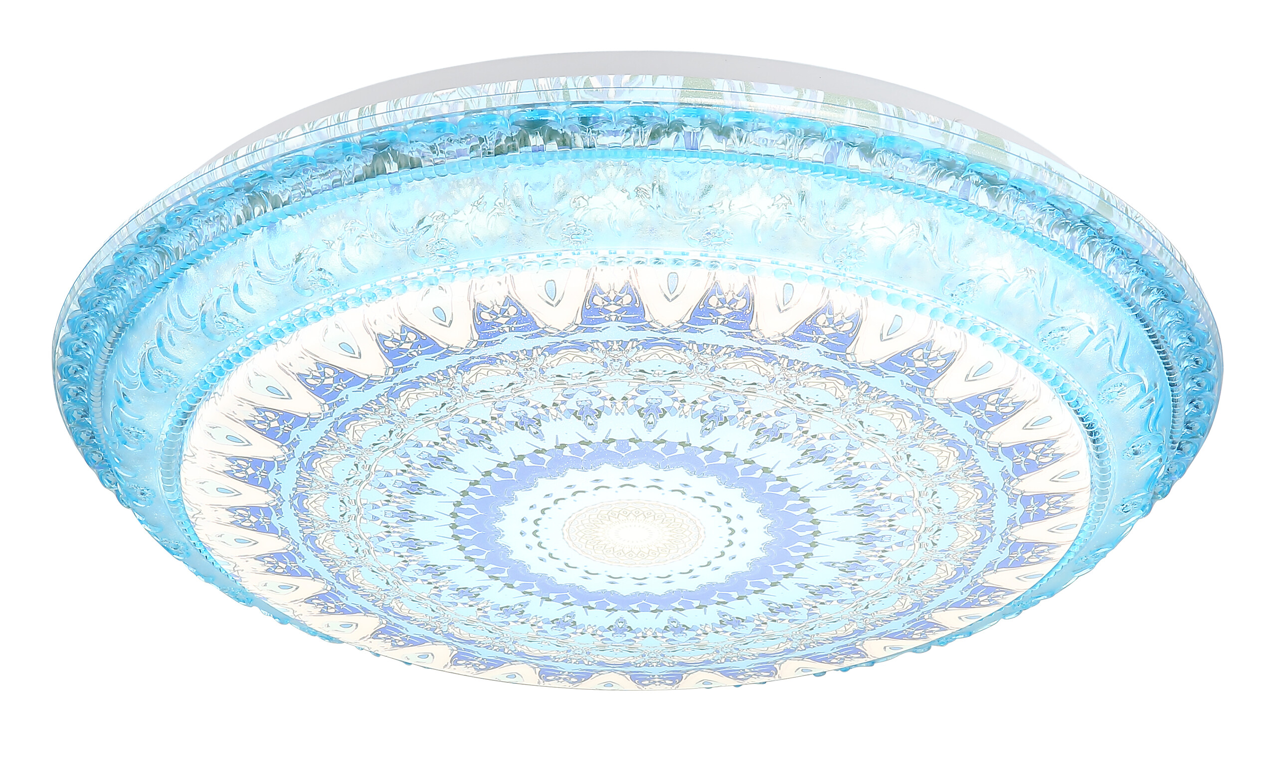 GLOBO LED-Deckenleuchte blau Metall Kunststoff H/D: ca. 8,5x39 cm