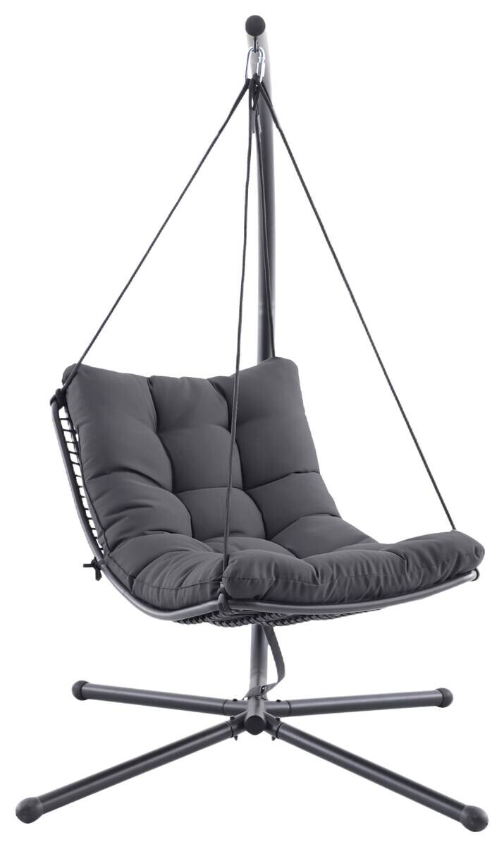 POCOline Hängesessel dunkelgrau Stahl