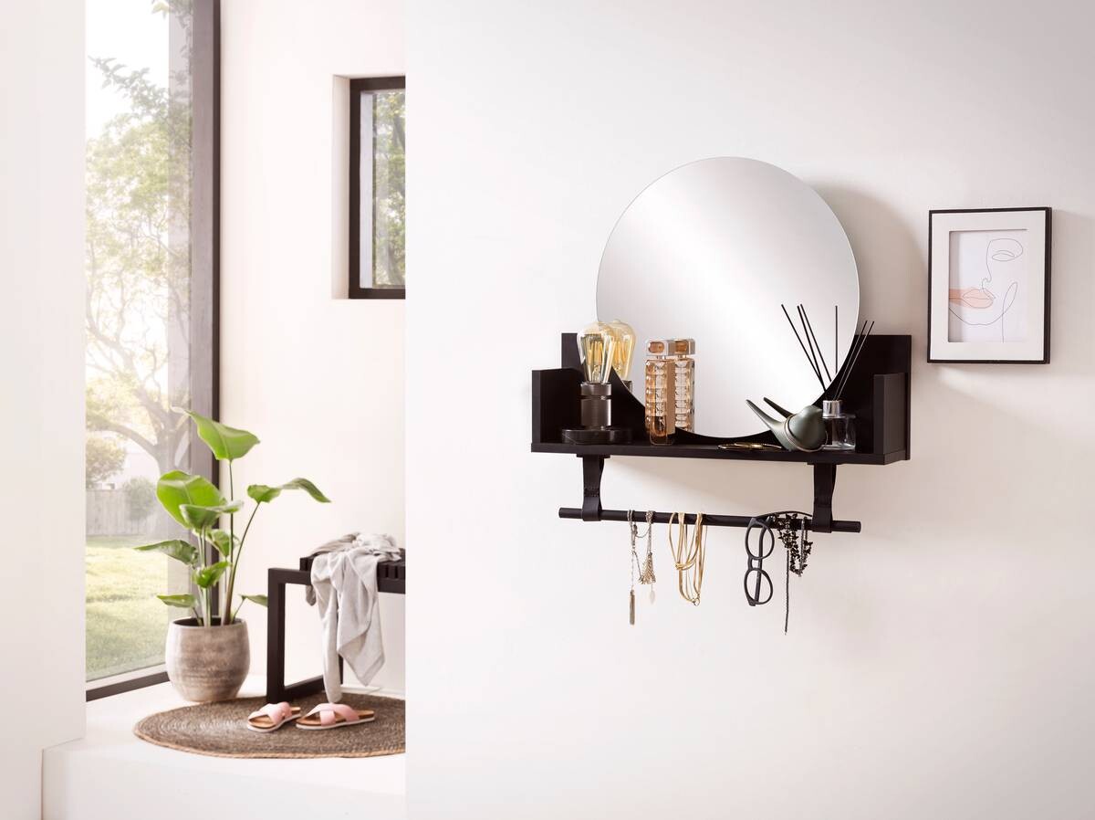 Regal Ella schwarz matt B/H/T: ca. 59,8x59x13,5 cm