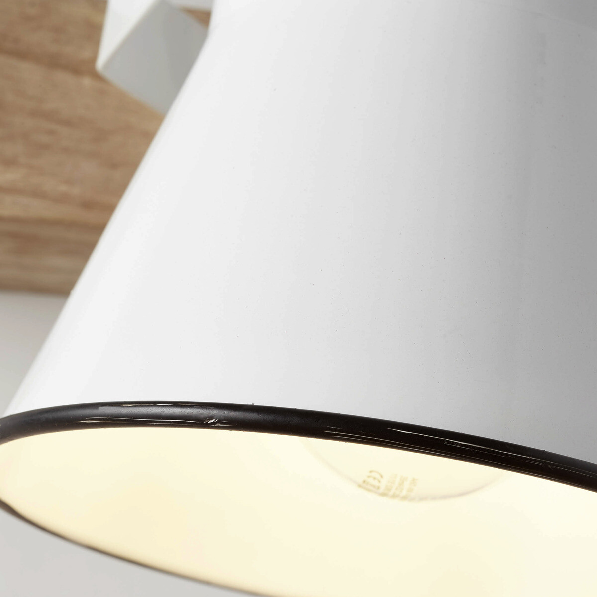 Brilliant Spot Plow weiß natur Metall Holz B/H/T: ca. 17x24x25 cm E27 1 Brennstellen