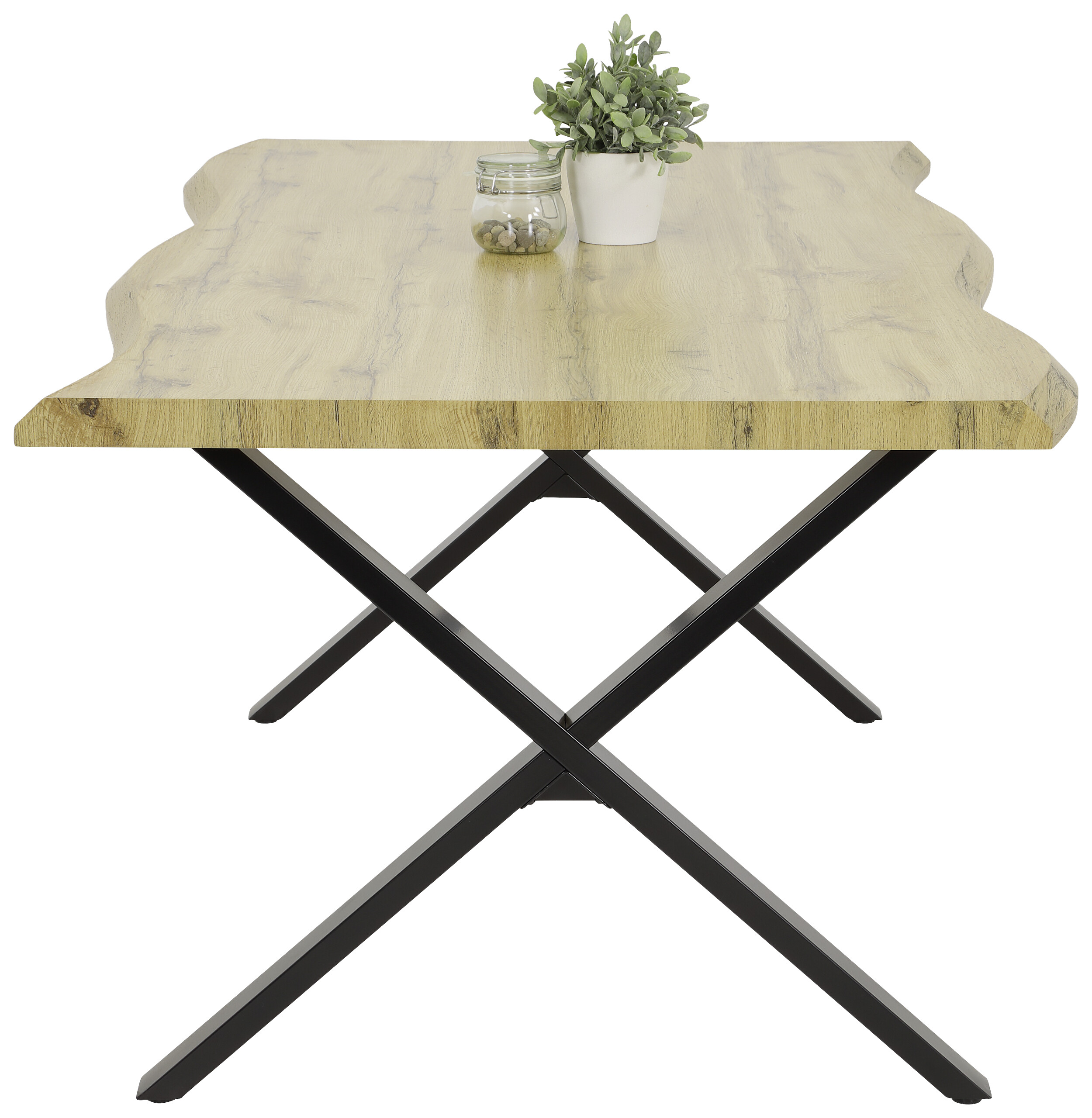 Esstisch Gerda Eiche Wildeiche Nachbildung B/H/T: ca. 140x76x90 cm