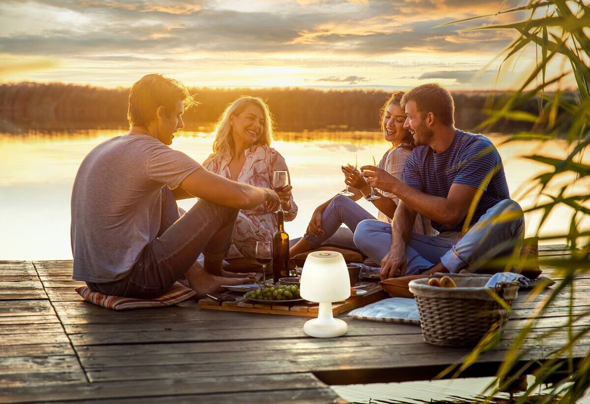 LED-Außenleuchte 850213 weiß H/D: ca. 26x16 cm