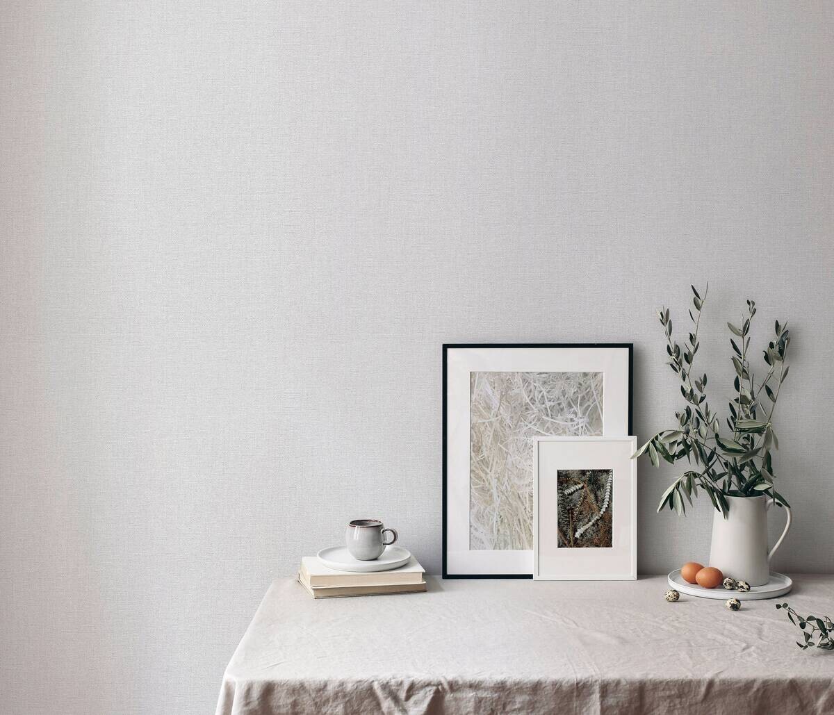 Vliestapete silber B/L: ca. 53x1005 cm glitzernd