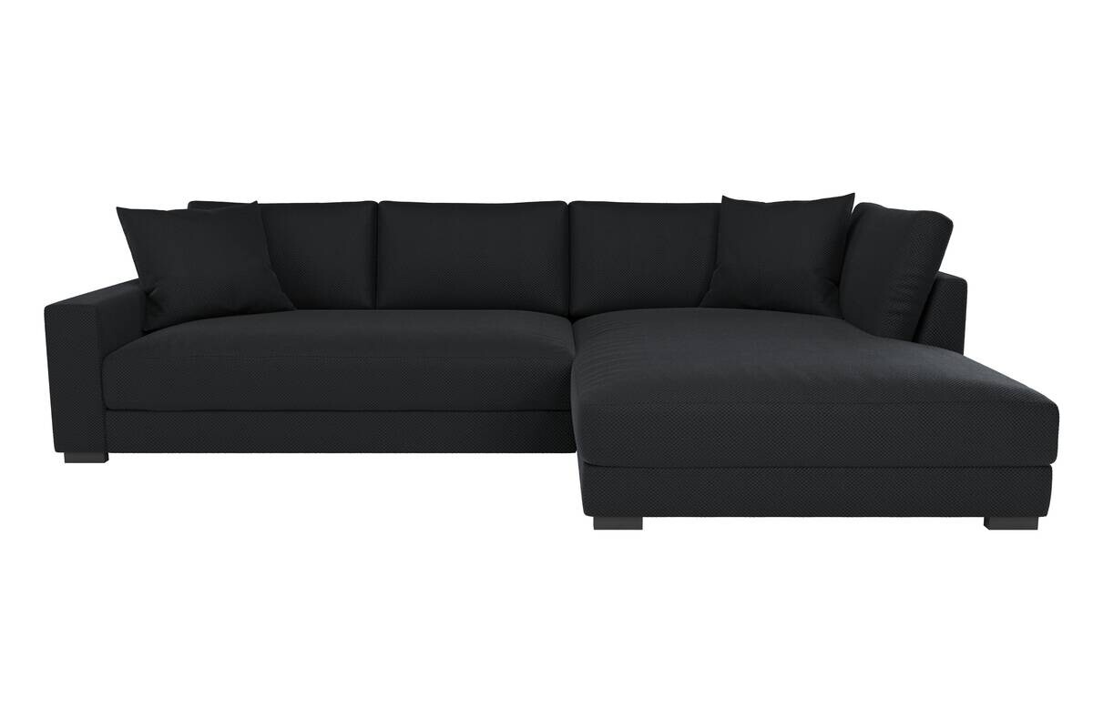 Ecksofa schwarz Microfaser B/H/T: ca. 300x83x190 cm Ecksofa schwarz Microfaser B/H/T: ca. 300x83x190 cm