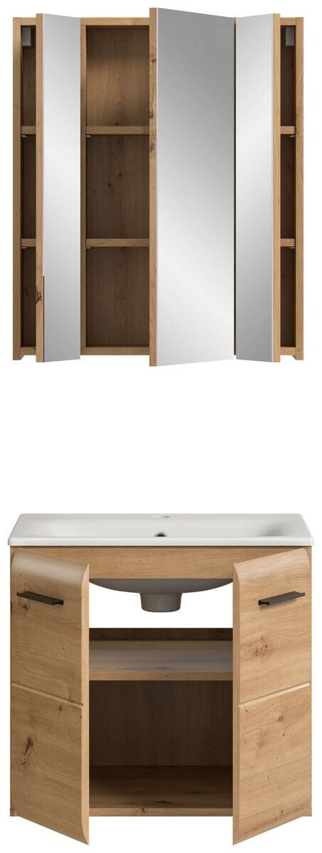 Badezimmer-Set Ice Artisan Oak Nachbildung B/H/T: ca. 60x185x46 cm