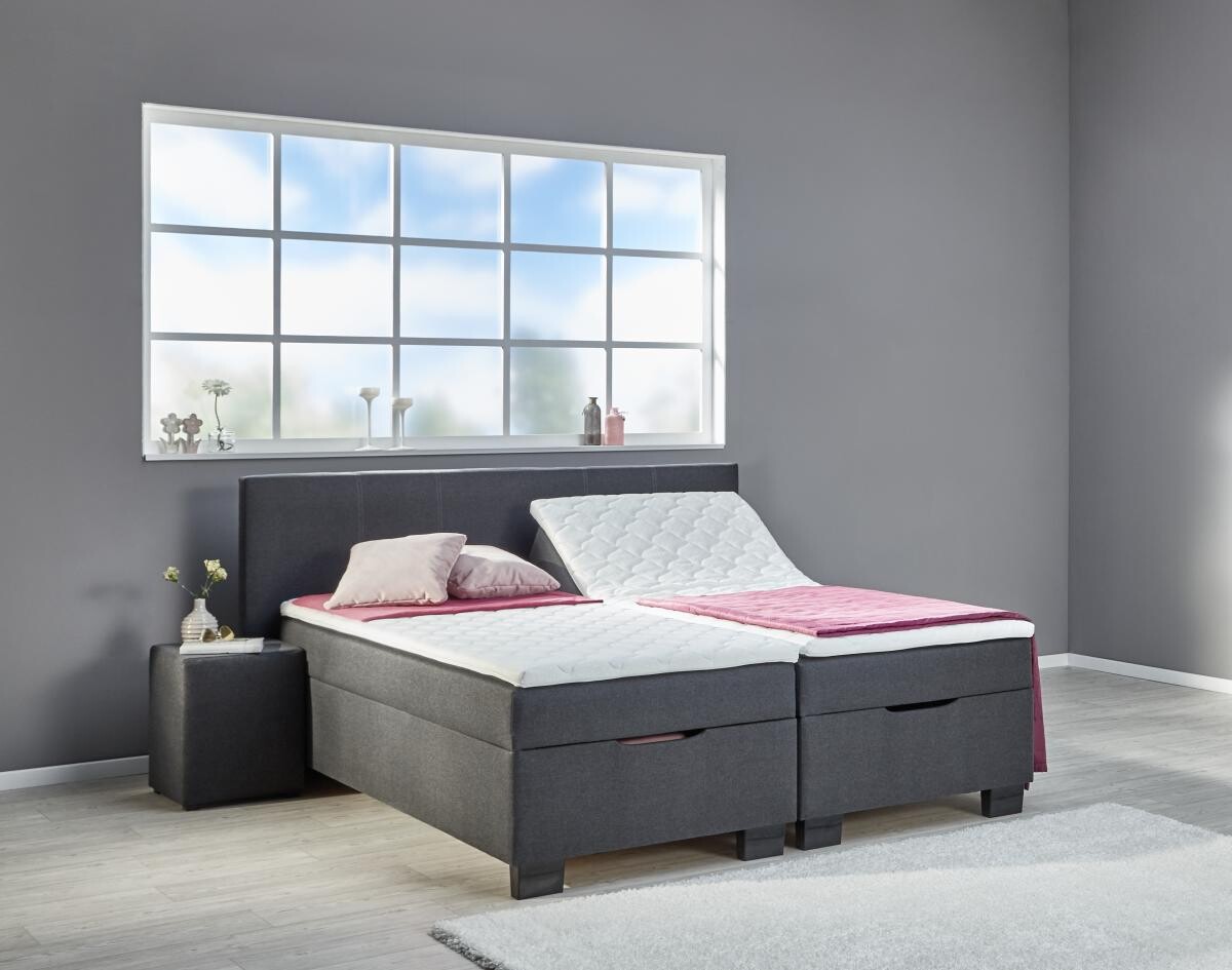 Boxbett Trevi anthrazit B/H/T: ca. 180x56x200 cm