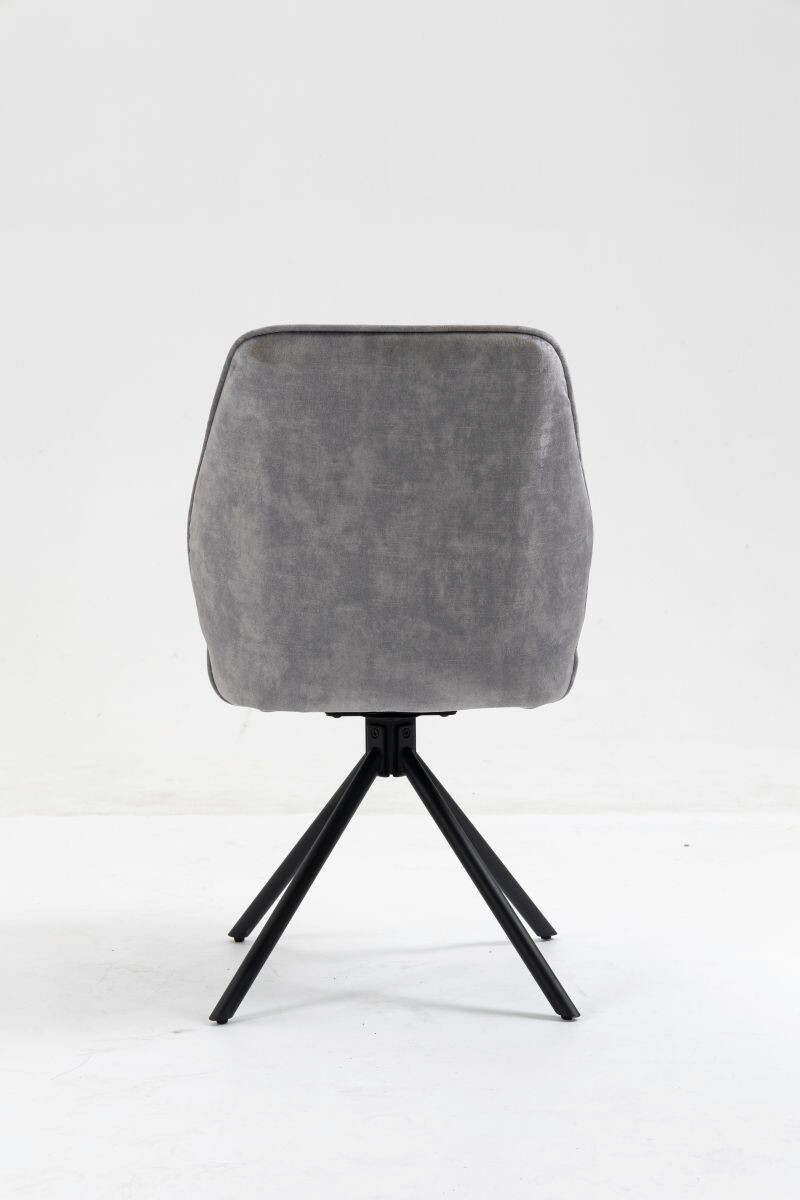 Stuhl Mailand grau Microfaser B/H/T: ca. 53x89x64 cm