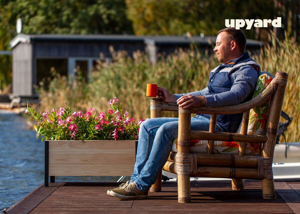 UPYARD Hochbeet MODERN natur Holz B/H/L: ca. 36x32x78 cm