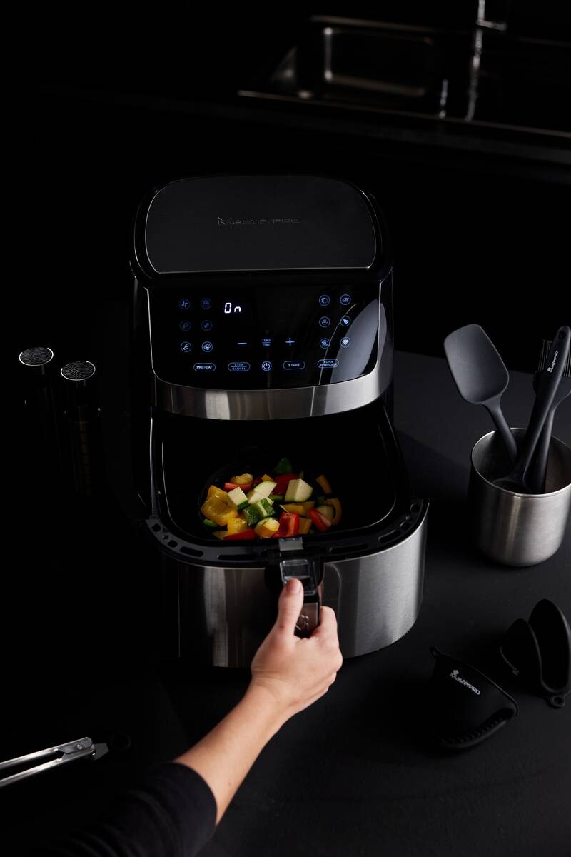 MASTERPRO Heißluftfritteuse BGMP-9344 I-Rocket silber Kunststoff B/H/T: ca. 40x41x35,5 cm ca. 6 l