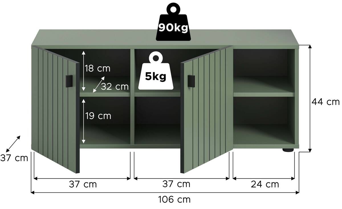 Sitzbank STATION grün B/H/T: ca. 106x43x37 cm