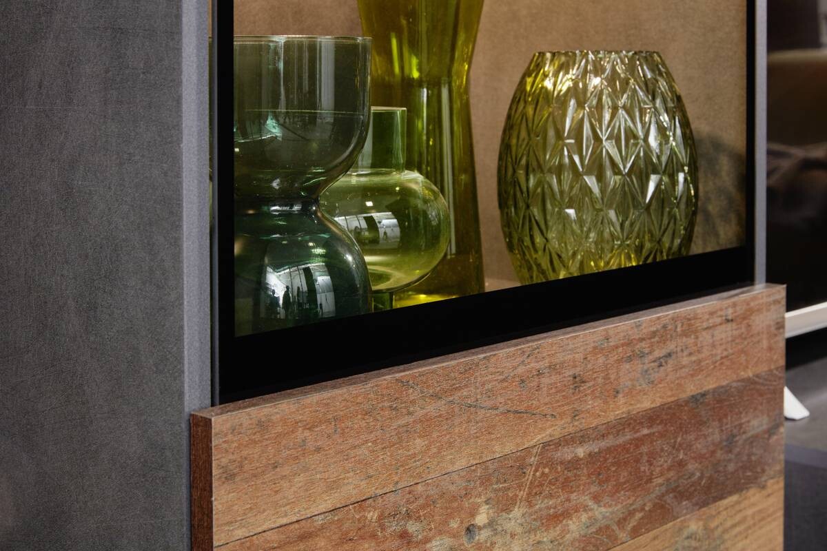 Wohnwand Mango Old Wood Nachbildung Matera Nachbildung B/H/T: ca. 246x182x37 cm