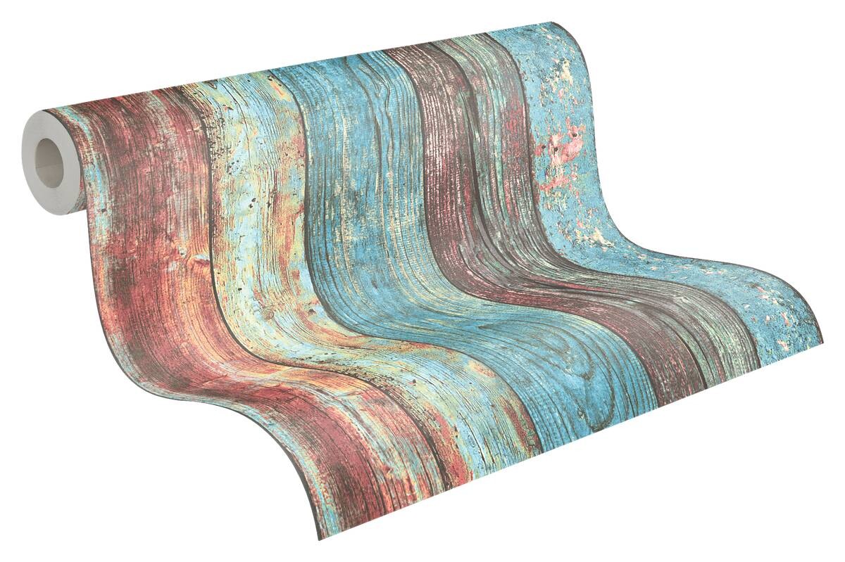 A.S.Creation Vliestapete Best of Wood`n Stone 2nd Edition Holzoptik bunt B/L: ca. 53x1005 cm