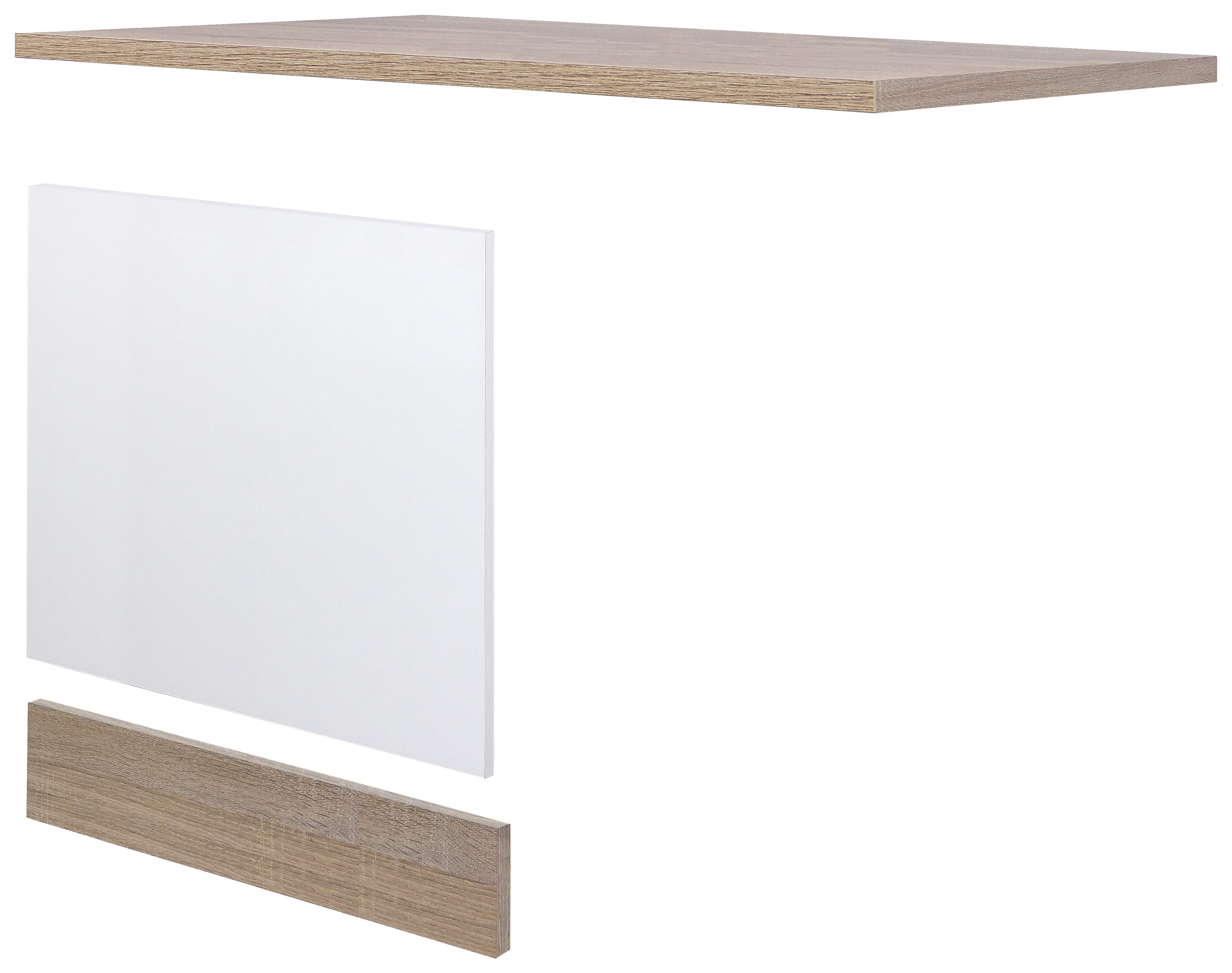 Geschirrspüler- Frontset Samoa weiß Eiche Nachbildung B/H/T: ca. 100x85x60 cm Geschirrspüler- Frontset Samoa weiß Eiche Nachbildung B/H/T: ca. 100x85x60 cm