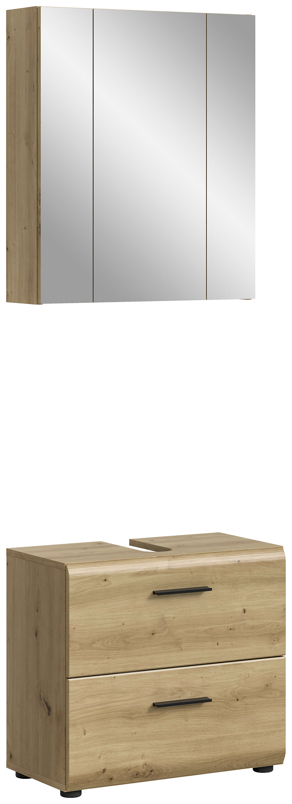 Badezimmer-Set Ice Artisan Oak Nachbildung B/H/T: ca. 60x185x30 cm
