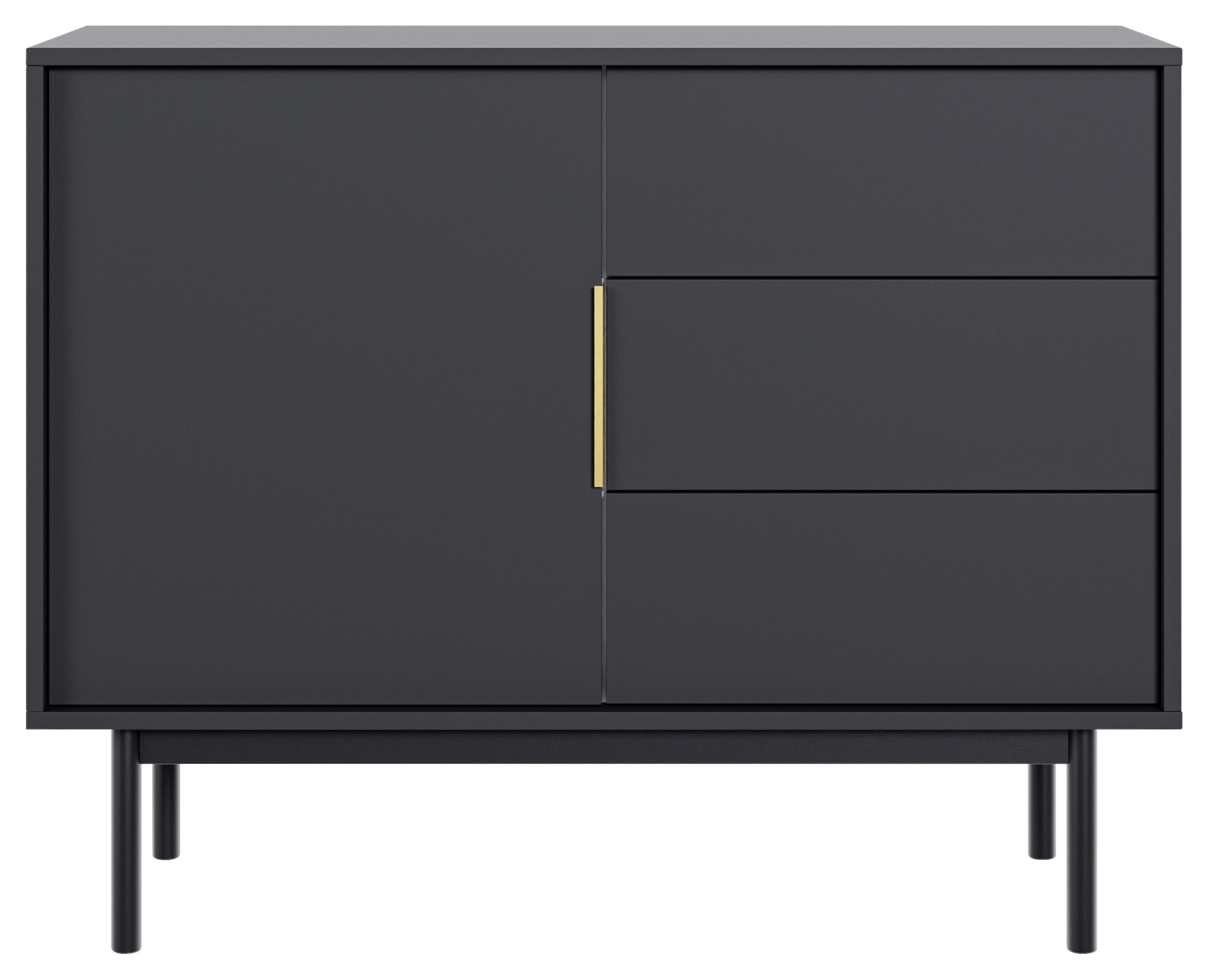 Kommode VIVA schwarz B/H/T: ca. 104x82x39 cm