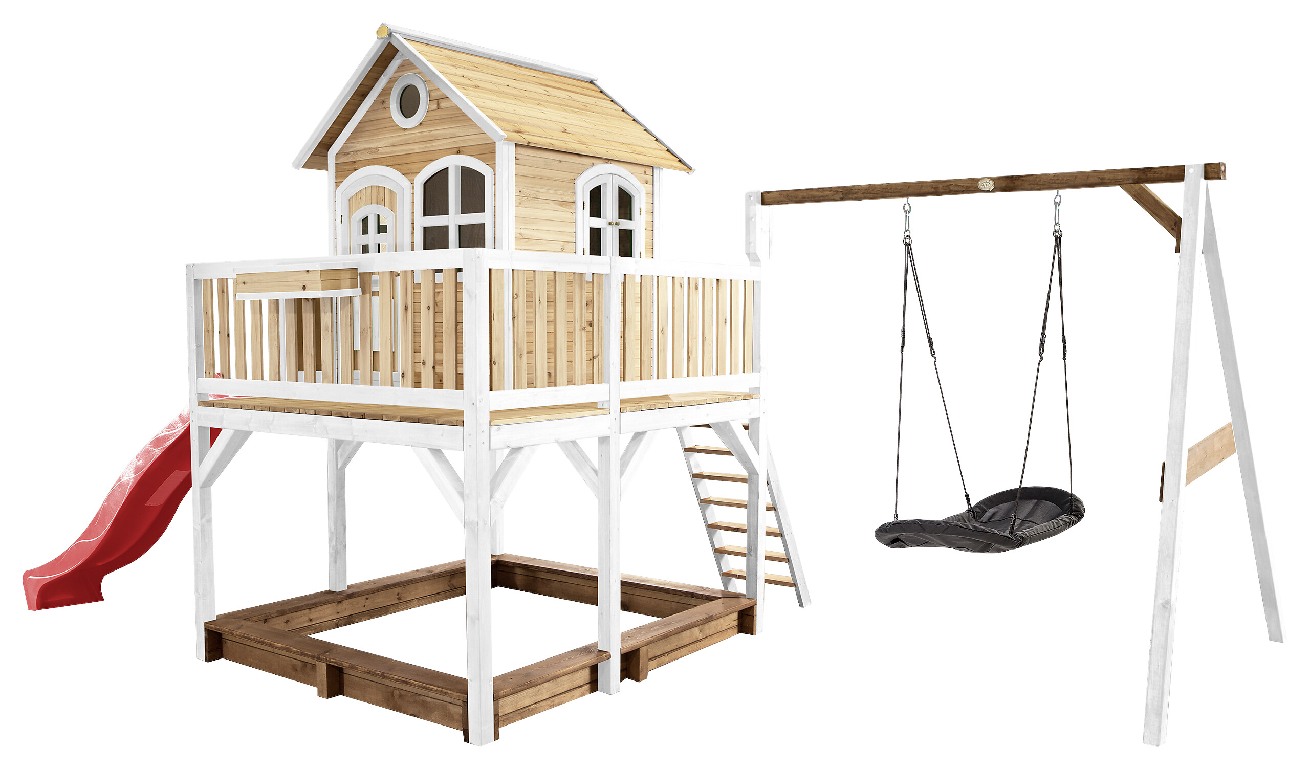 AXI Spielhaus Liam braun B/H/L: ca. 613x291x277 cm