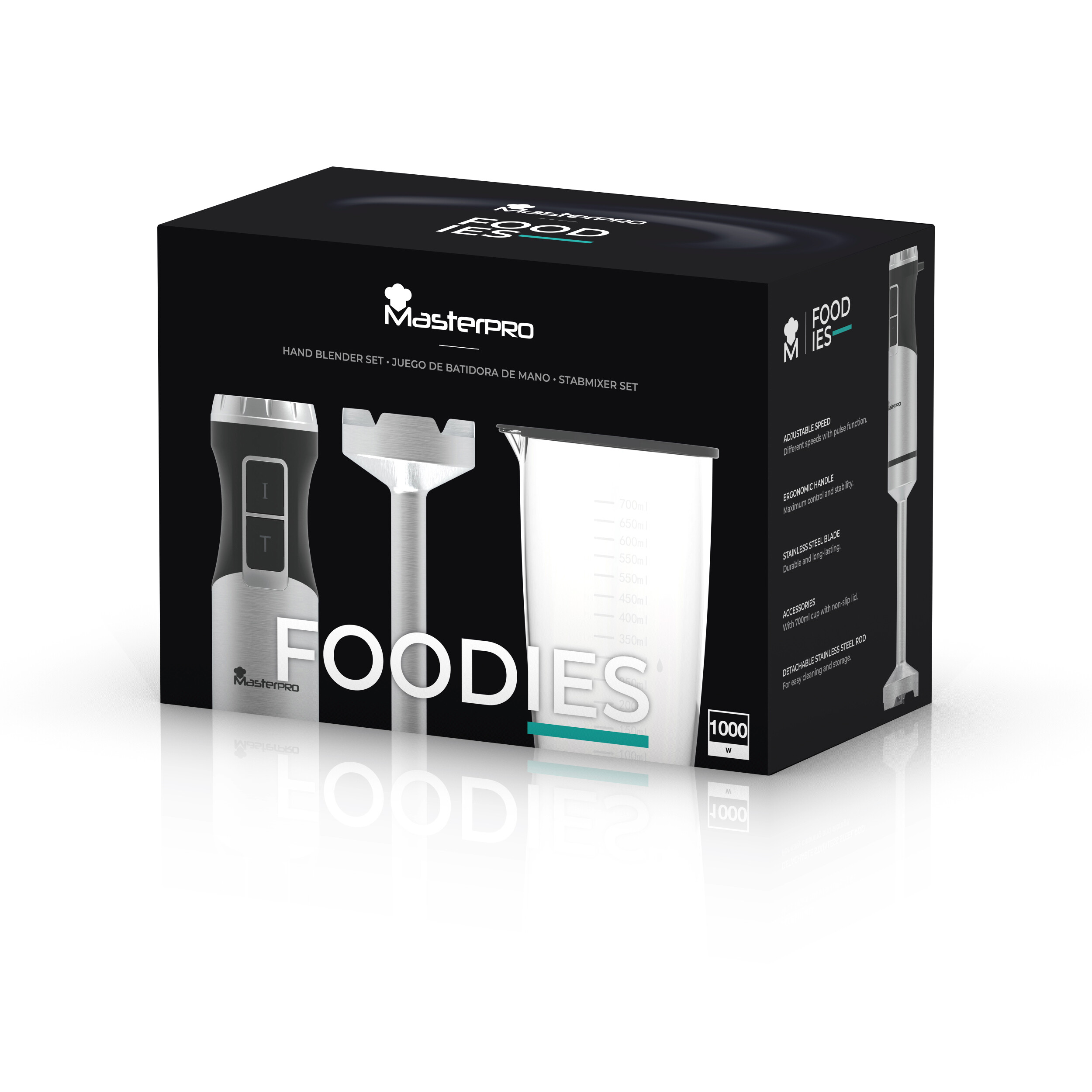 MASTERPRO Stabmixer-Set schwarz MASTERPRO Stabmixer-Set schwarz