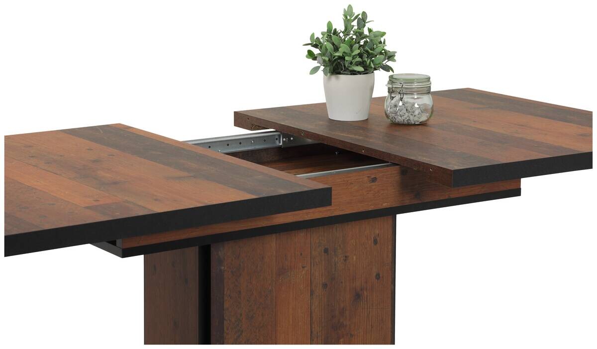 Essgruppe Luise I anthrazit Microfaser B/H/T: ca. 160x76x80 cm