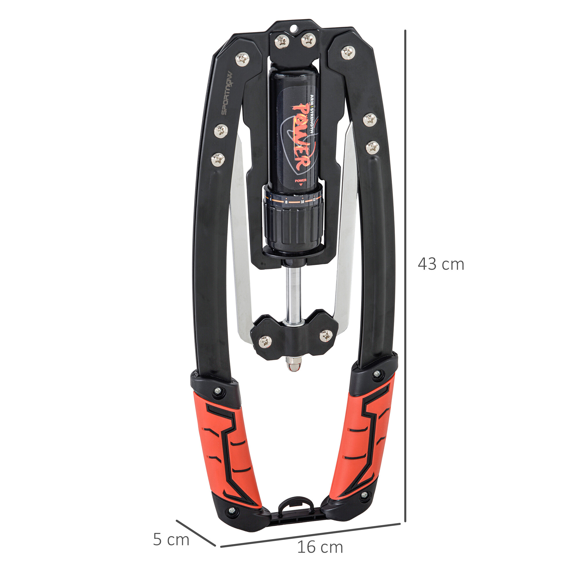 SPORTNOW Armtrainer Power Twister schwarz Kunststoff B/H/L: ca. 16x5x43 cm