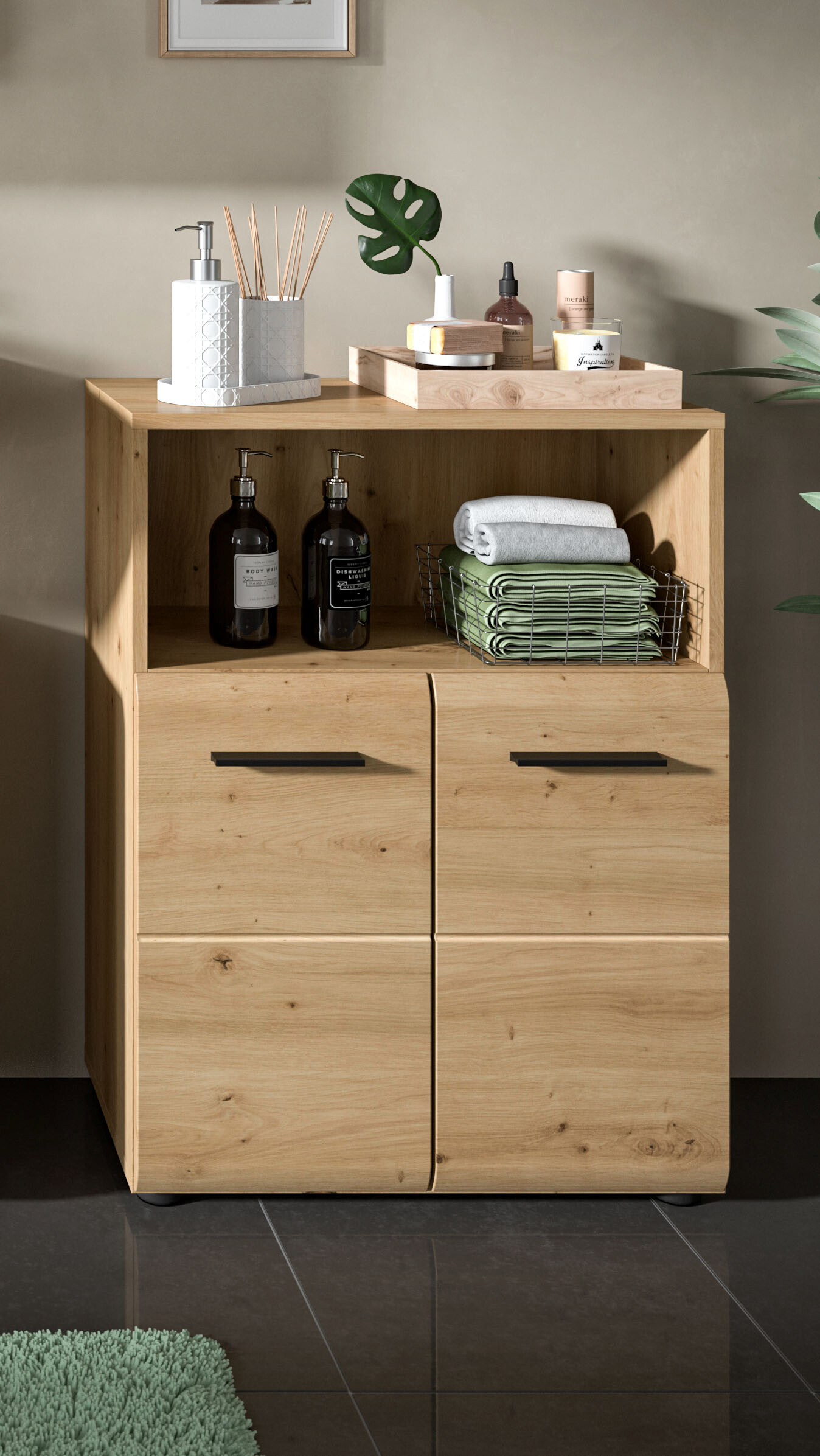 Schrank Ice Artisan Oak Nachbildung B/H/T: ca. 60x80x30 cm