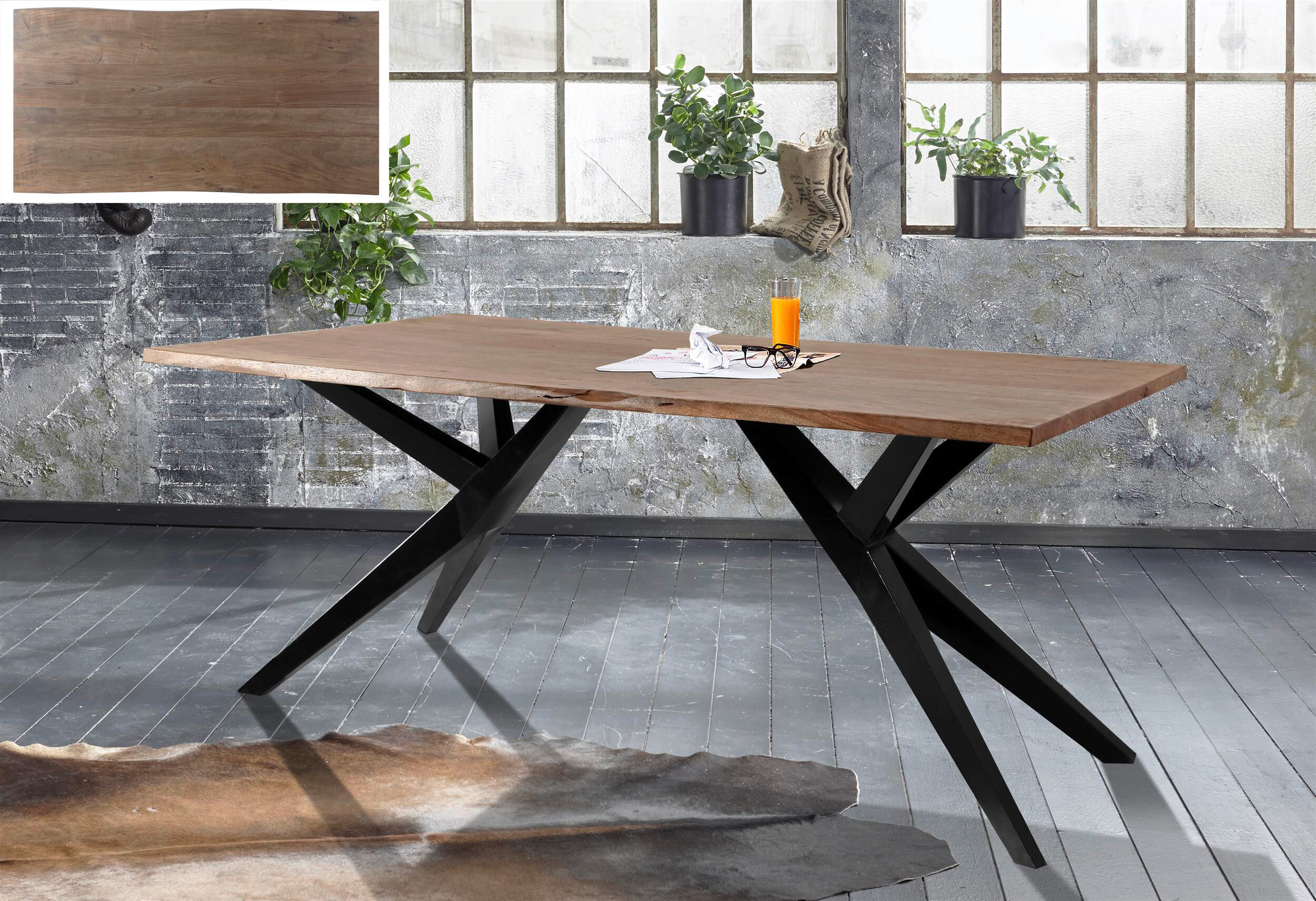 Esstisch Genua mud B/H/T: ca. 180x90x76 cm