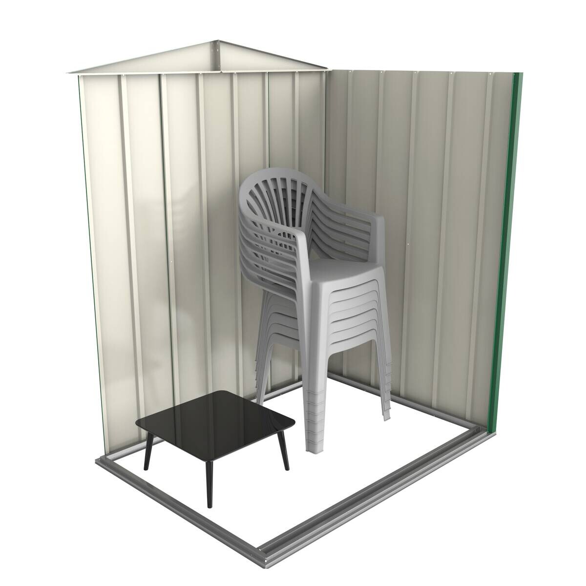 VCM Gerätehaus anthrazit B/H/L: ca. 163x182x112 cm