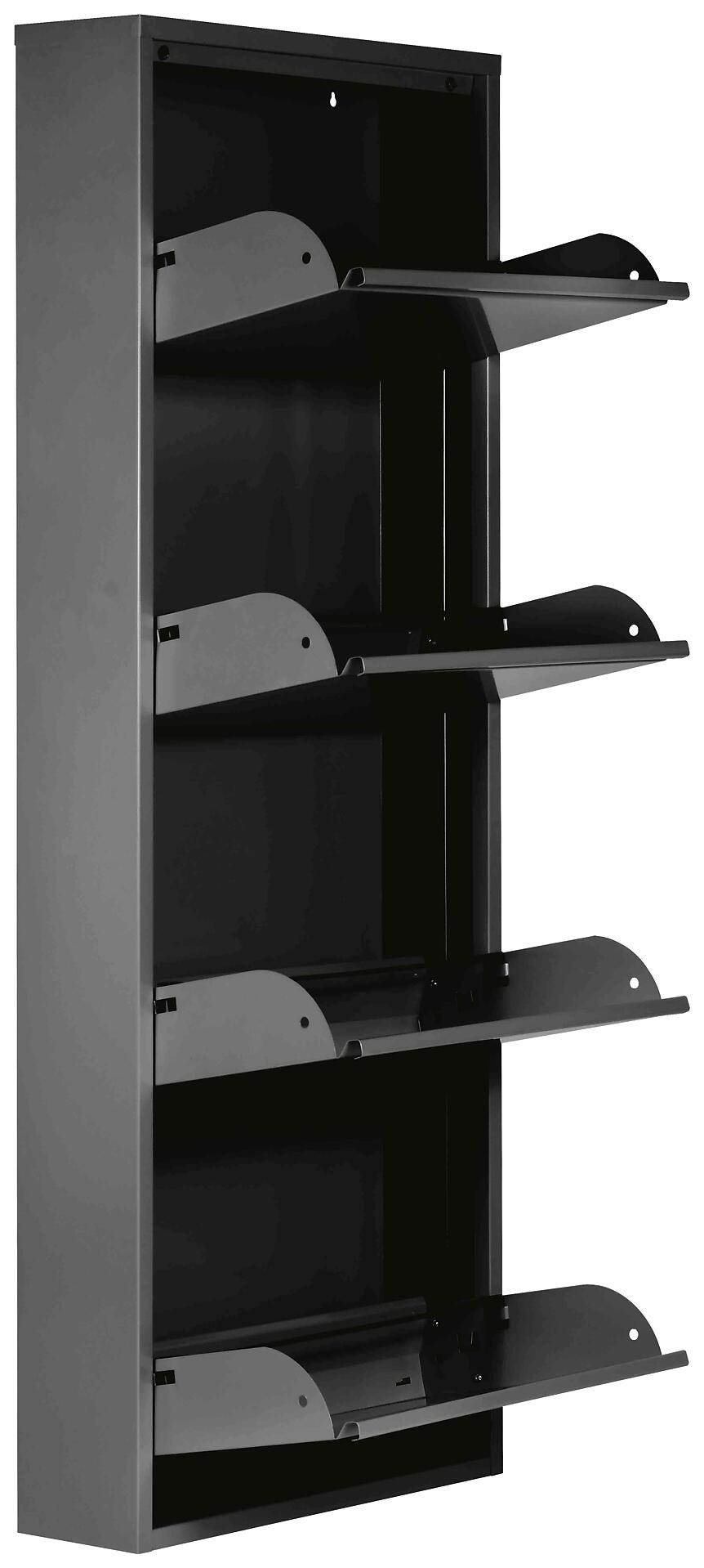 Schuhkipper Blacky schwarz matt B/H/T: ca. 50x136x13 cm