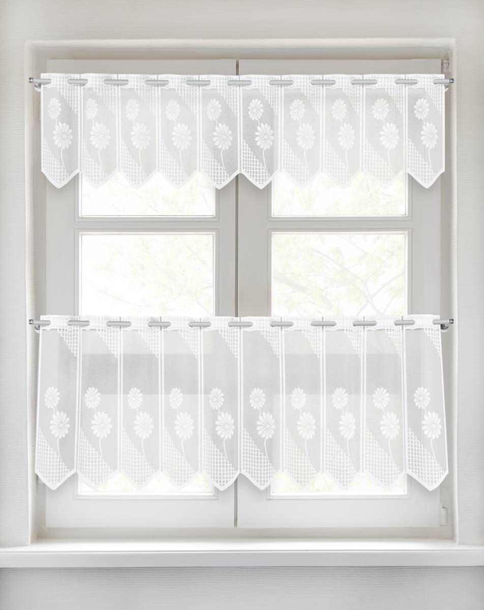 POCOline Scheibengardine Rügen weiß B/L: ca. 140x45 cm