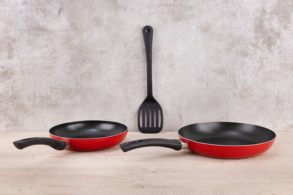 RENBERG Pfannenset REDLY rot Aluminium 3 tlg.