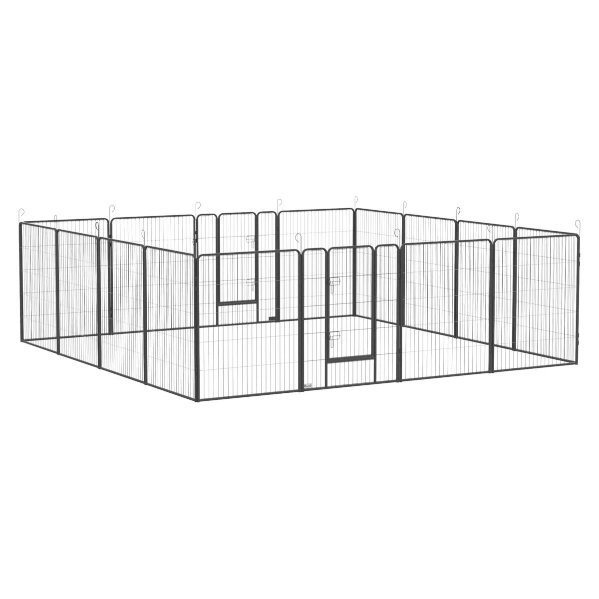 PawHut Gehege grau Edelstahl B/H/L: ca. 320x320x100 cm PawHut Gehege grau Edelstahl B/H/L: ca. 320x320x100 cm