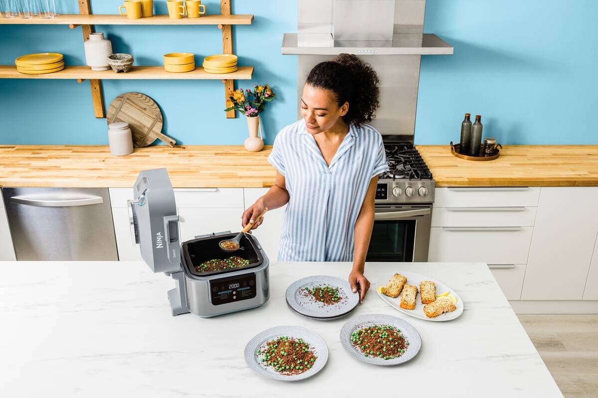 Ninja Heißluftfritteuse ON400EU grau Kunststoff B/H/L: ca. 33x31x35 cm ca. 5,7 l