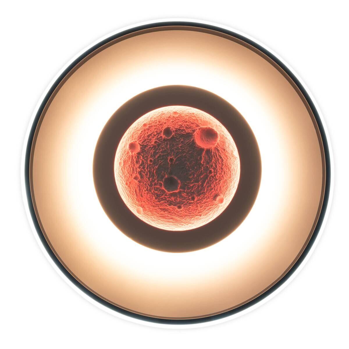 Näve Leuchten Deckenleuchte weiß Metall Kunststoff B/H/T: ca. 50x6x50 cm null 3 Brennstellen