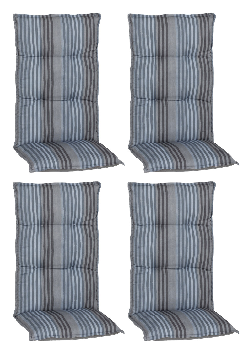 Beo Saumauflage für Hochlehner Tissa blau Polyester-Mischgewebe B/L/S: ca. 46x118x8 cm 4er Set