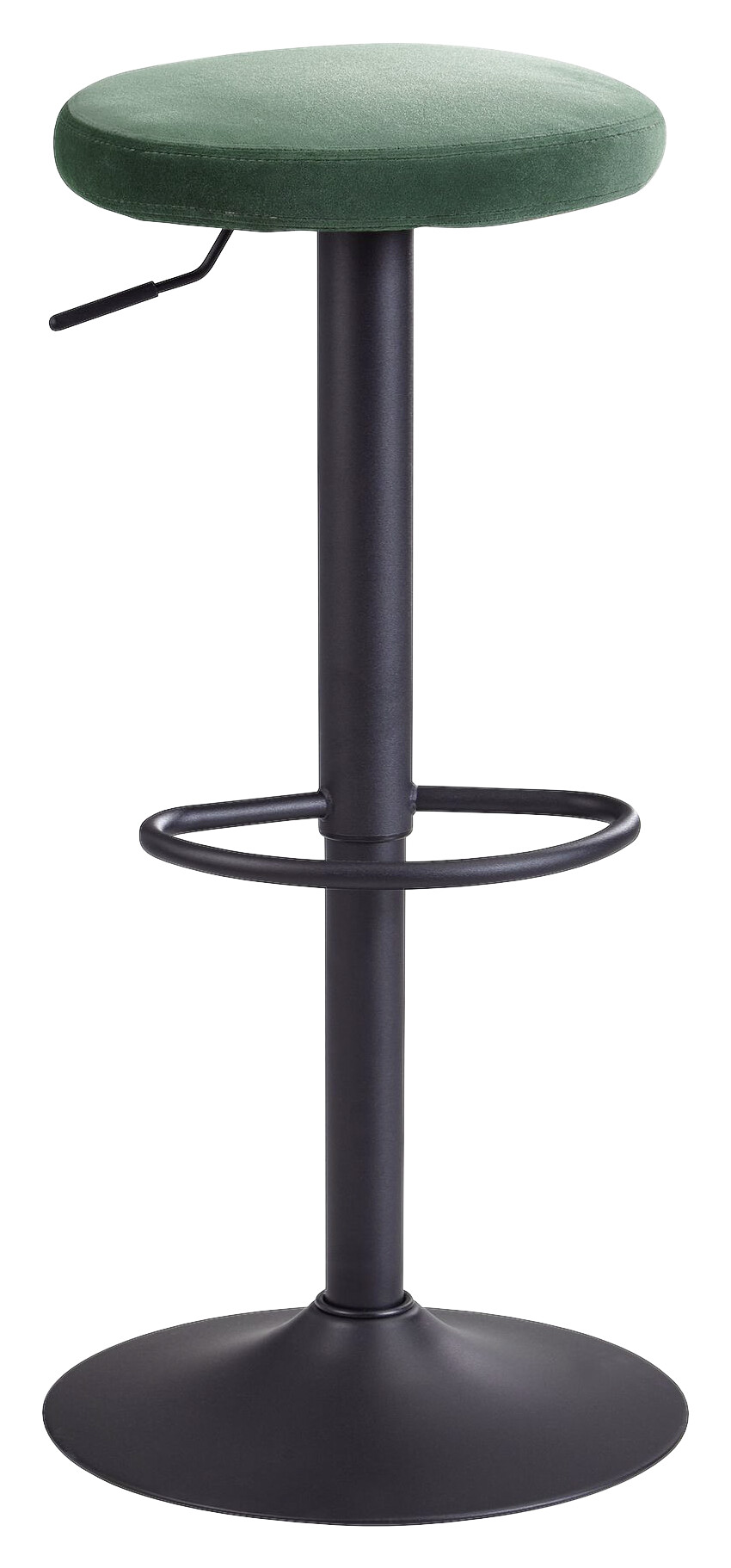 Barhocker grün schwarz Stoff Eisen B/H/T: ca. 40x58x40 cm