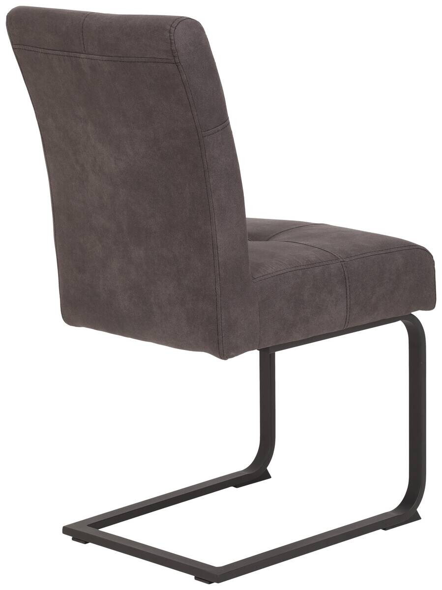 Essgruppe Luise I anthrazit Microfaser B/H/T: ca. 160x76x80 cm