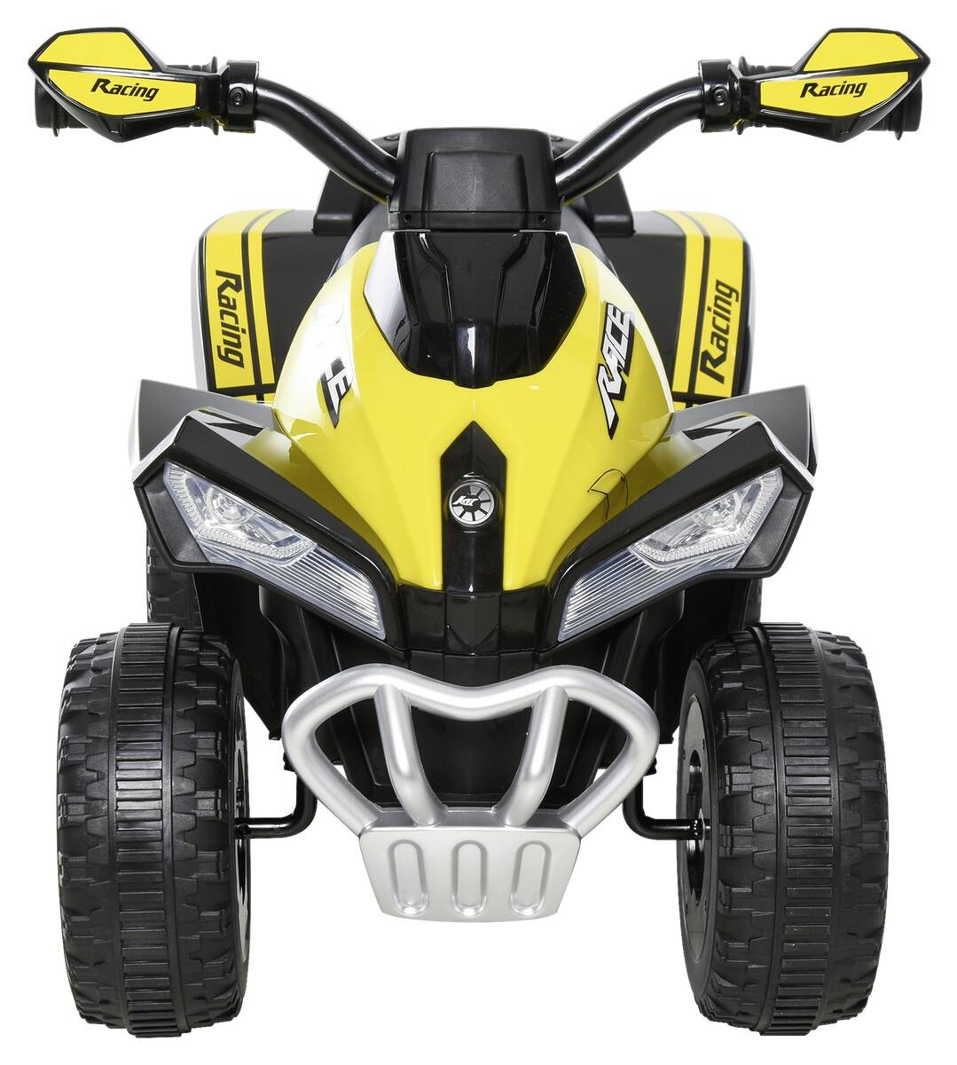 HOMCOM Kinder-Rutscherfahrzeug gelb B/H/L: ca. 38x44x67,5 cm