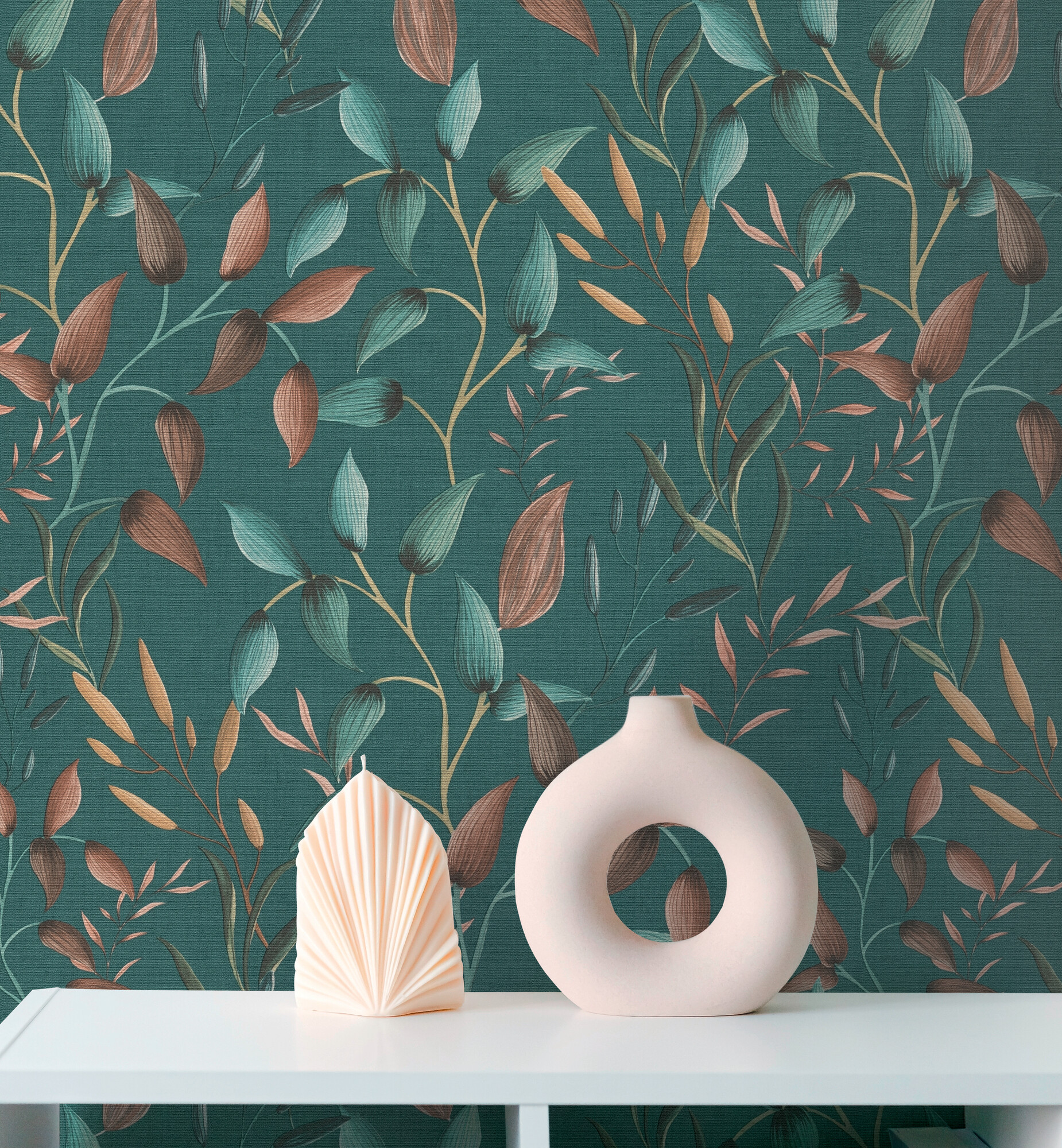 A.S.Creation Vliestapete orange petrol B/H/D: ca. 53x1005x8,2 cm