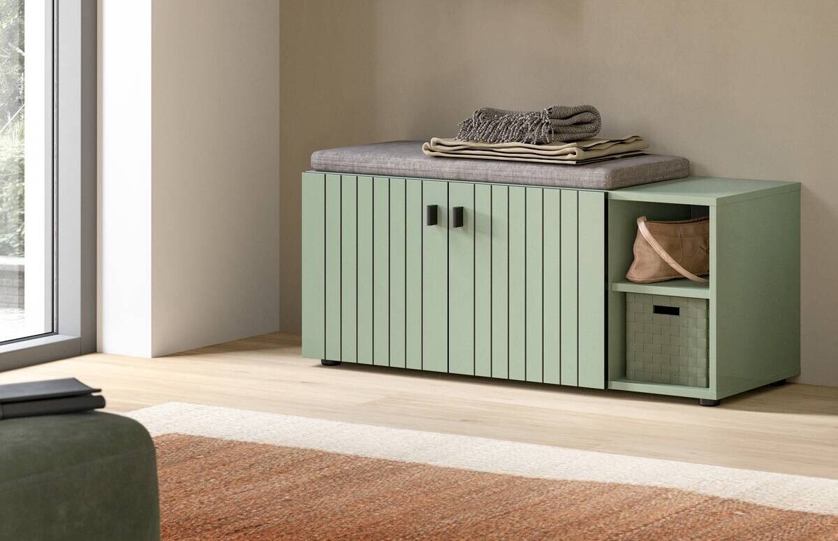 Sitzbank STATION grün B/H/T: ca. 106x43x37 cm