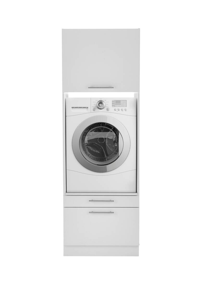 Respekta Hauswirtschaftsraum-Set Clara weiß matt B/H/T: ca. 184,8x200x67,6 cm