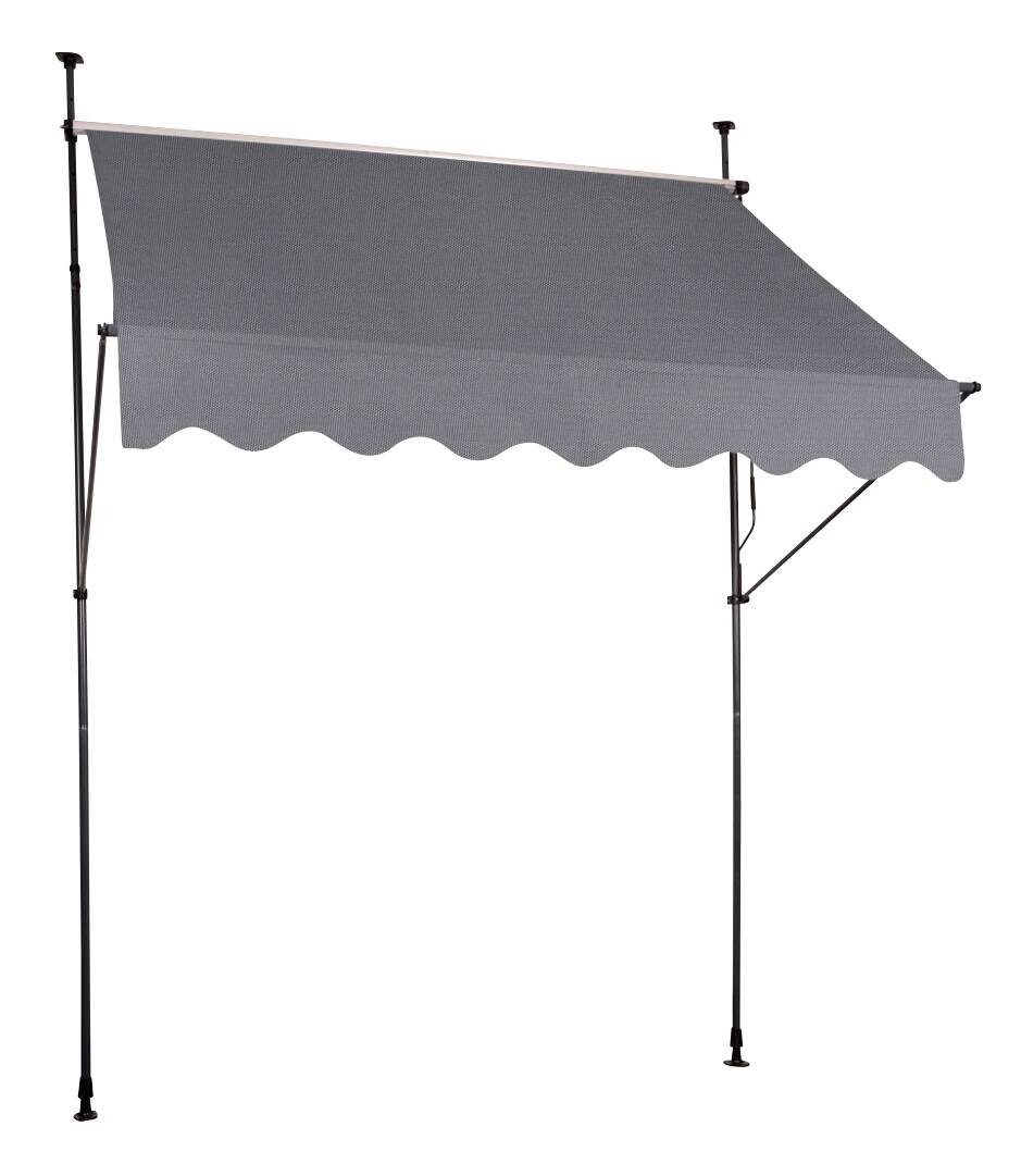 Klemm-Markise Amrum grau B/L: ca. 195x120 cm