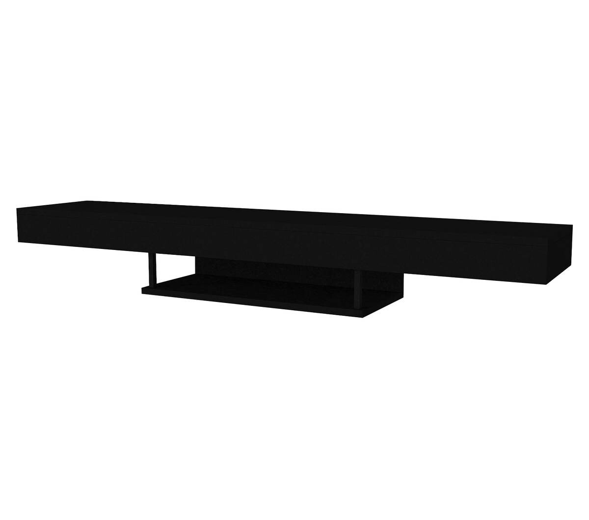 TV-Lowboard Alberes schwarz B/H/T: ca. 150x22x29,6 cm