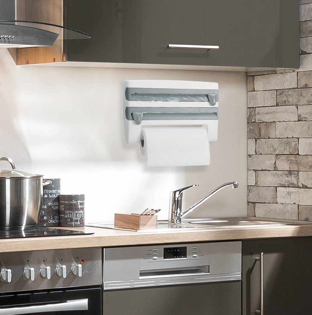 POCOline Küchenrollenhalter weiß Kunststoff B/H/L: ca. 25x10x39 cm