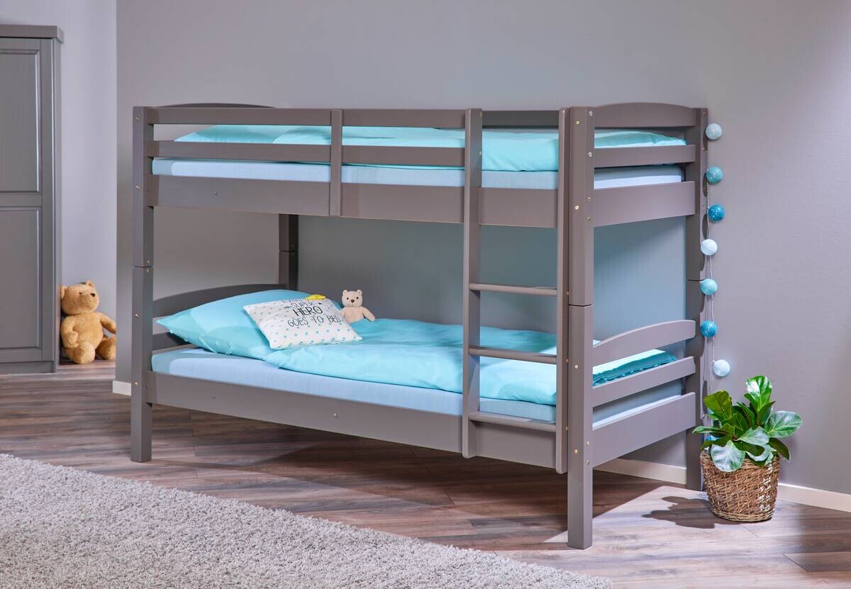 Etagenbett Lavius grau