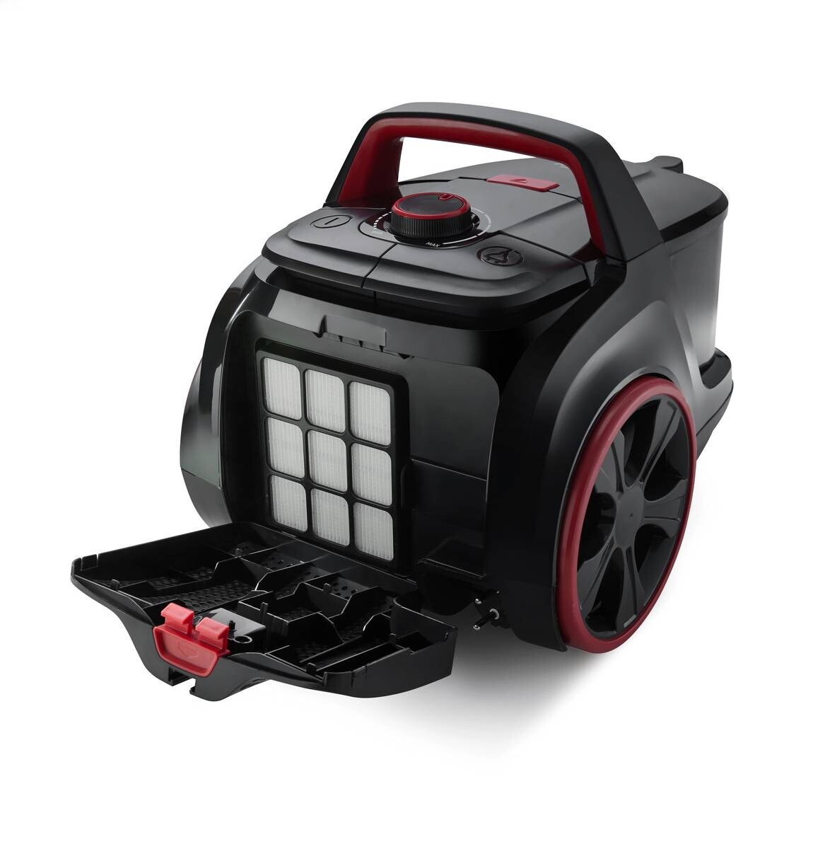 Bodenstaubsauger VCE01SFAPOBK schwarz rot Kunststoff B/H/T: ca. 29x30x44 cm