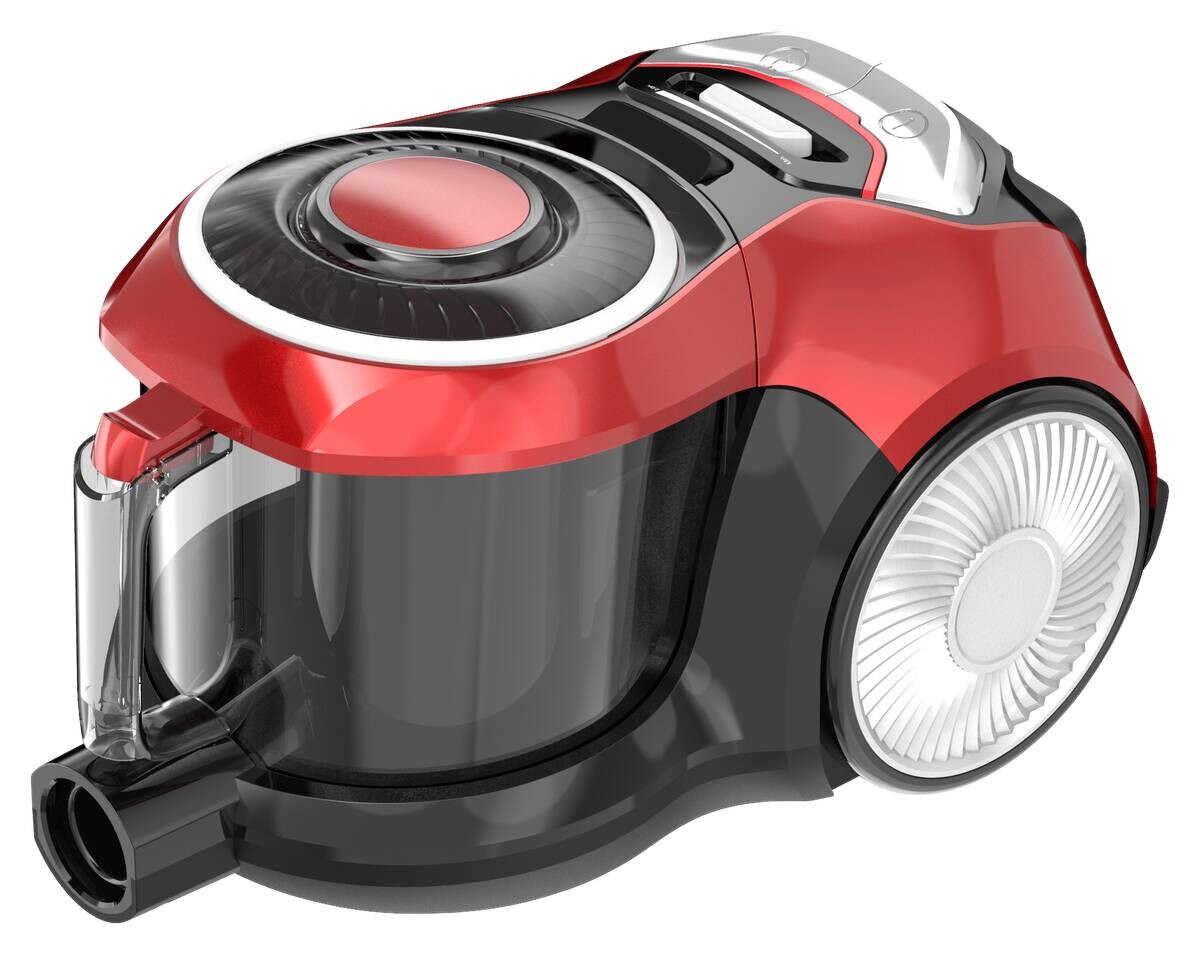 Emerio Staubsauger VCE-132776.1 schwarz rot Kunststoff Metall B/H/L: ca. 28x28x40 cm